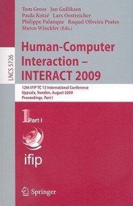 human-computer interaction - interact 2009(english, paperback, unknown)