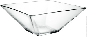 Borgonovo Modi Square 25 Cm Glass Bowl