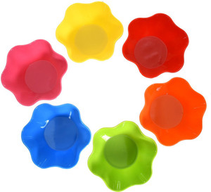TRUENOW VENTURES Pvt. Ltd Round Shape Multicolor Melamine Kitchen/Dining Snack Bowl Set Of 6 Melamine Bowl Set