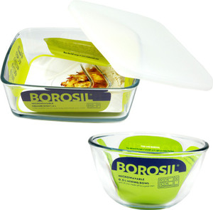 Borosil Kitchen Classic Glass Bowl Set