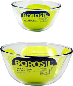 Borosil Kitchen Classic Glass Bowl Set