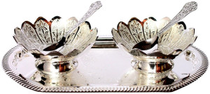 Stonkraft Engraved Silver Coated Brass Bowl Set