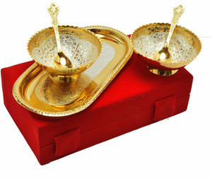 Starr traders DECORATIVE BOWL SET (5 PC.) Brass Bowl Set