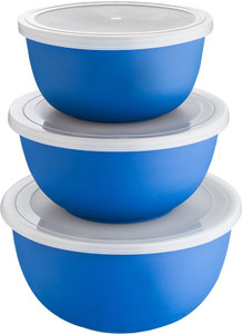 Lavi Microwave safe classic cook & Serve multipurpose Plastic, Stainless Steel Bowl Set