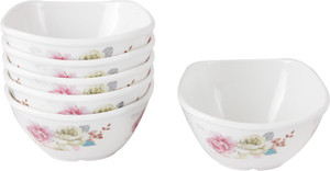 White Gold Melamine Bowl Set