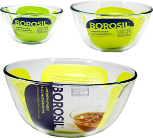 Borosil Kitchen Classic Glass Bowl Set