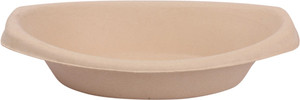 Pappco Greenware 650 ML Multipurpose Oval Bowl (Pack Of 10) Paper Disposable Bowl
