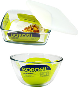 Borosil Kitchen Classic Glass Bowl Set