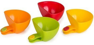 Divinext 4pcs Multi-purpose Mini Kitchen Plate Partners Clip Plastic Bowl