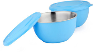 Lavi Healthy & Hygienic Microwave Safe Multi-Purpose Stainless Steel, Plastic Bowl Set