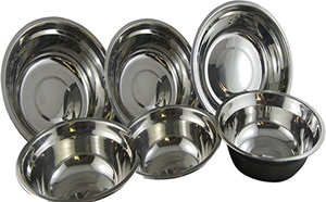 SLEVIN Steel Bowl Set