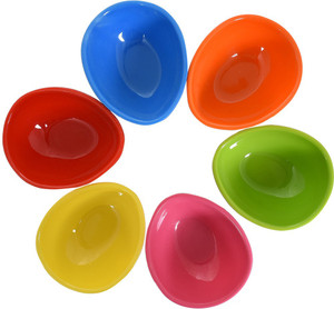 TRUENOW VENTURES Pvt. Ltd Oval Shape Multicolor Melamine Kitchen/Dining Dip/Chatni bowl Set Of 6 Melamine Bowl Set