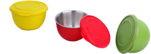 Lavi kitchen king Steel, Plastic Bowl Set