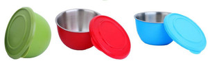 Caryn kitchen king Steel, Plastic Bowl Set