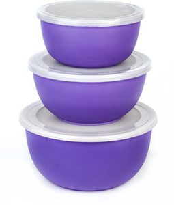 Winsky Stainless Steel, Plastic Bowl Set