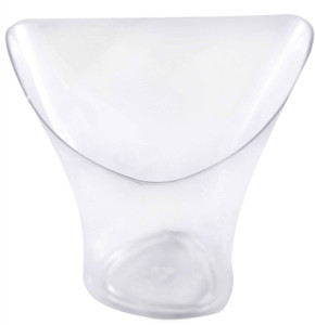 BuyersChowk 150 Ml Twisted Triangle Mousse Plastic Disposable Bowl