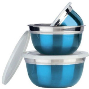 Lavi kitchen king Steel, Plastic Bowl Set