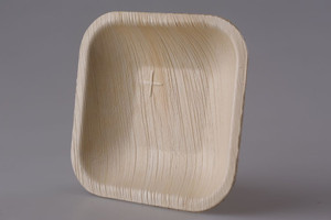 ArecaGoodPlates 200mm Square Wooden Disposable Bowl