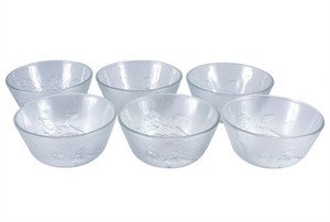 Vola Roosie 6Pcs. (150ml each) Glass Disposable Bowl Set