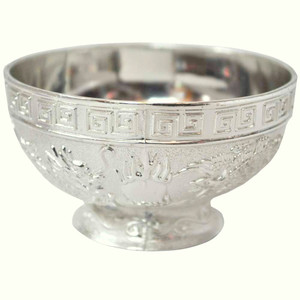 Sambhav Products Dragon Bowel Medium Silver Plated Bowl