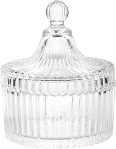 Serenus Homes Crystal Candy Jar Glass Bowl
