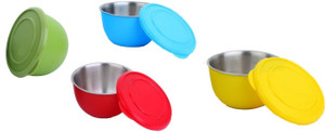 Lavi kitchen king Steel, Plastic Bowl Set