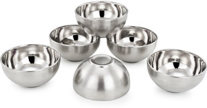 Mahavir Double Wall Serving Stainless Steel Bowl Set