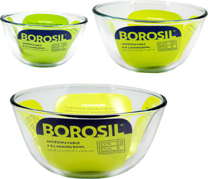 Borosil Kitchen Classic Glass Bowl Set