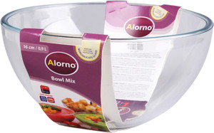 Alorno Microwave & Oven Safe Mixing Bowl 0.9 Ltr Borosilicate Glass Bowl