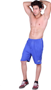 Gag Wear Solid Men's Blue Sports Shorts