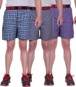 Laser X Checkered Men's Boxer