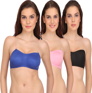 Urbaano Transy Women's Full Coverage Blue, Pink, Black Bra