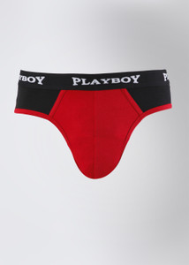 PLAYBOY Men Brief Buy Red Black PLAYBOY Men Brief Online at