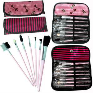 Adbeni Wallet Makeup Brush 7 In 1 set 01