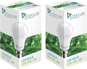 Syska Led Lights 3 W, 5 W B22 LED Bulb