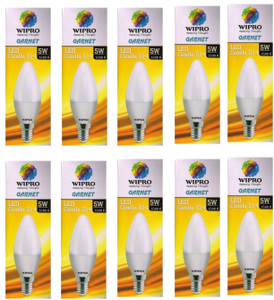 Wipro 5 W Basic Candle E14 LED Bulb Price in India Buy Wipro 5 W Basic Candle E14 LED Bulb online at Flipkart