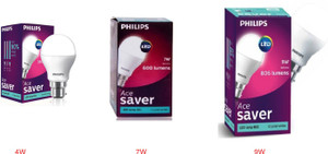 Philips 4 W, 7 W, 9 W B22 LED Bulb