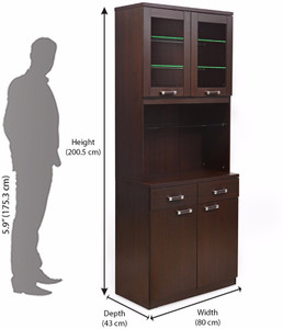 @home by Nilkamal Derval Engineered Wood Free Standing Cabinet
