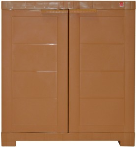 cello storage cupboard plastic cupboard(finish color - wood)