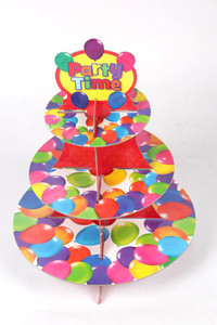 Funcart Colorful Balloons Paper Cake Server