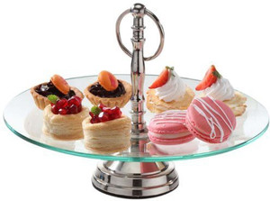 Borosil Glass Cake Server