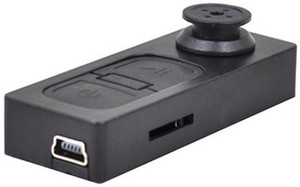 Autosity Detective Survilliance Hidden Spy Button Camera for Video & Photo Recording -Black Camcorder