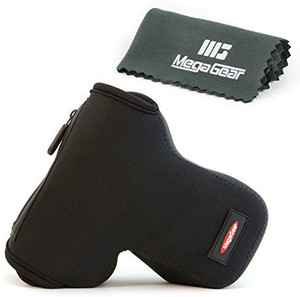 MegaGear ''Ultra Light'' Neoprene Camera Case Cover Protector for DSLR Cameras Nikon D5600, D3200, D3300, D3100, Nikon D5300, D5500, D5200, D5100, D3400 with 18-55mm lens Camera Bag