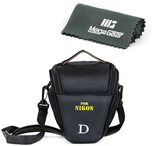 MegaGear ''Ultra Light'' Camera Case Bag for Nikon D3400, D5600, D7200, D7100 with 18-105 lens, D610 with 24-85 lens, D500 55-200mm Lens Camera Bag