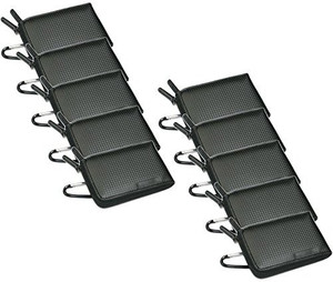 HDE 10 Pack Black Semi-hard Slimline Zipper Digital Camera Case Camera Bag