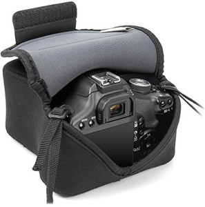 USA Gear USA GEAR DuraNeoprene DSLR FlexARMOR Sleeve Case - Works With Nikon D3400 , Canon EOS Rebel T6 , Pentax K-70 and Many Other DSLR Cameras Camera Bag