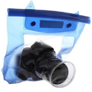 Tuzech Fully Waterproof Pouch For DSLRs (Universal - 80MM Lens) Camera Bag
