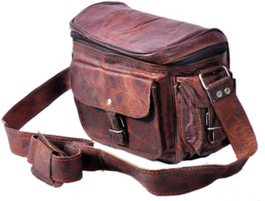 Pranjals House DSLR leather Camera Bag