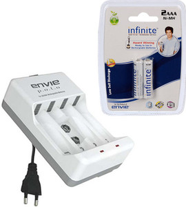 Envie Polo ECR-4 With 2xAAA 800 Ni-MH rechargeable Camera Battery Charger