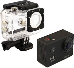 Wonder World ™ Full HD 12MP 1080P Black Helmet Sports Action Waterproof Cam Holder Sports & Action Camera